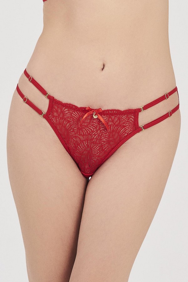 MOONLIGHT 3211 ÇİFT İPLİ KIRMIZI SİLİP